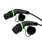 EV charging cable plugged into a car