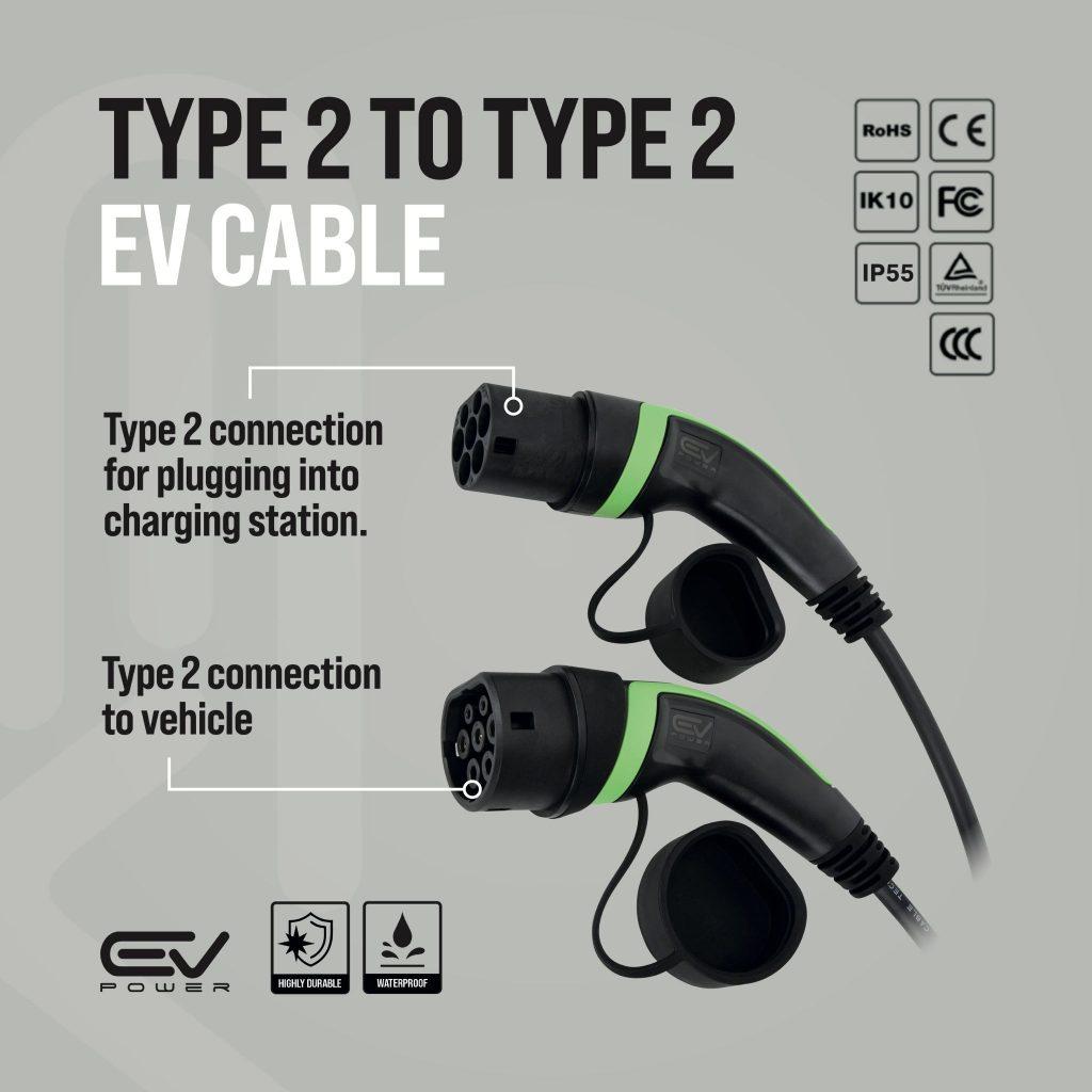 Type 2 to Type 2 Charging Cable Specs