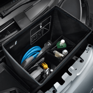 EV Charging cable placed in boot organiser